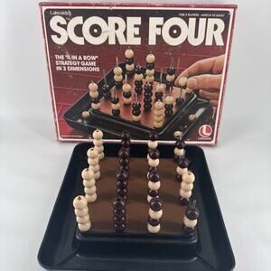 Score Four Three Dimensional Family Game 1978 No 8325 Strategy Complete 1970s